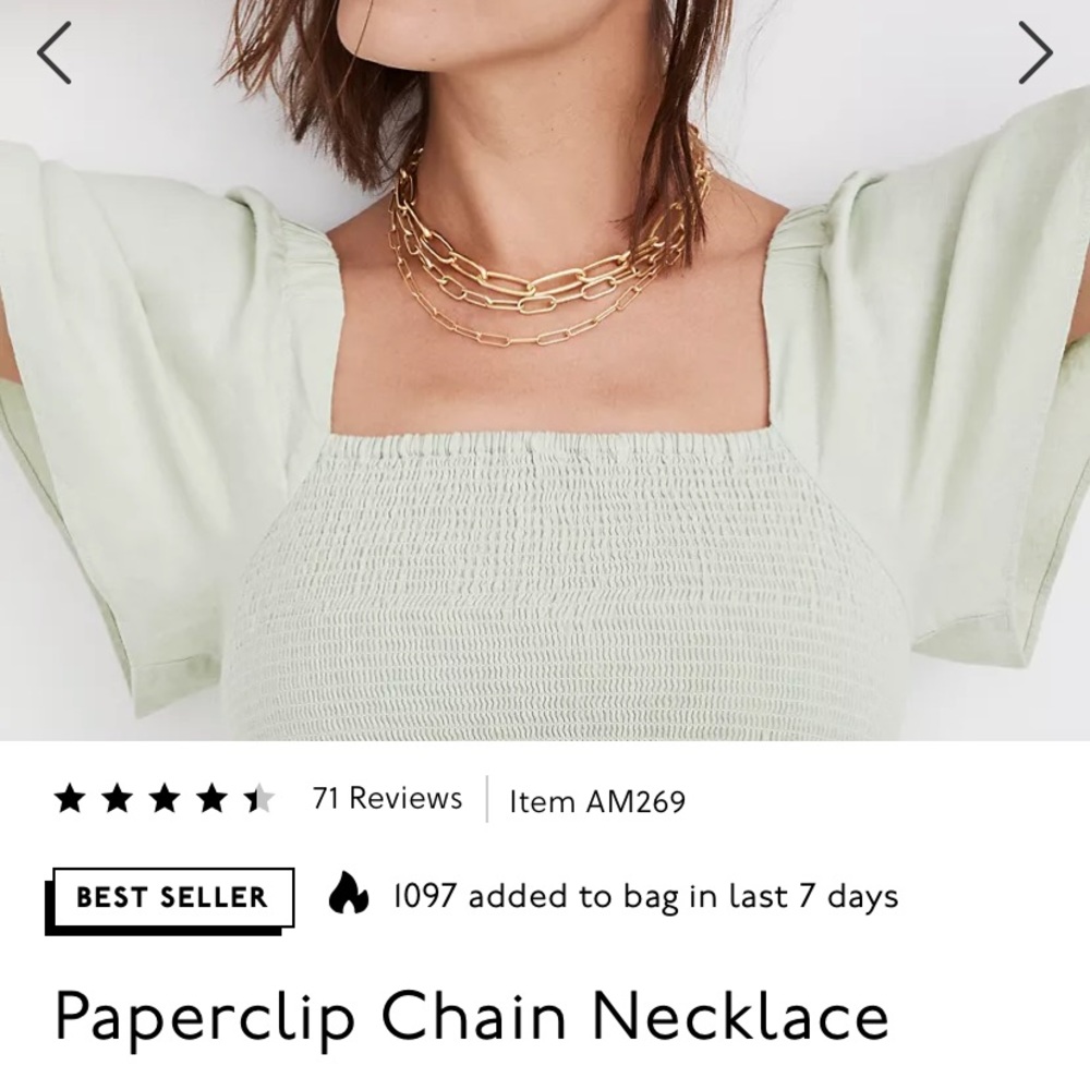 Madewell Gold Necklace